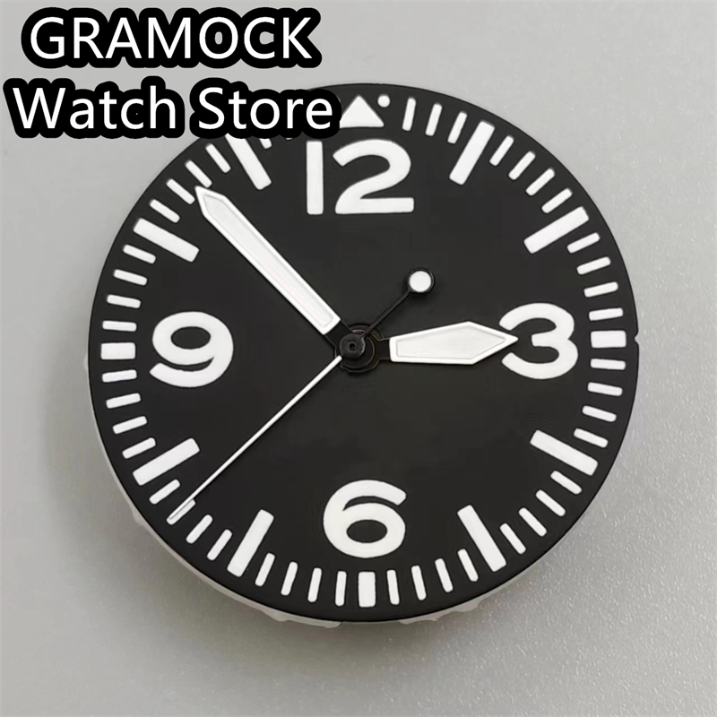 GRAMOCK 29mm Dial Black Watch  - đánh giá và giá Seiko Watch 5 Sports