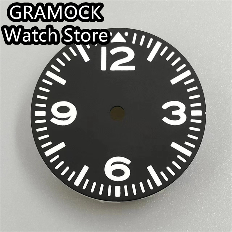 GRAMOCK 29mm Dial Black Watch  - đánh giá và giá Seiko Watch 5 Sports
